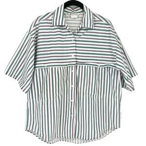 Columbia Vintage Women's Oversized Striped Shirt Size M